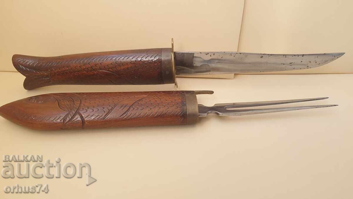 Vintage knife and fork set - 5