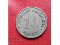 Germany-10 pfennig 1911 A-Berlin