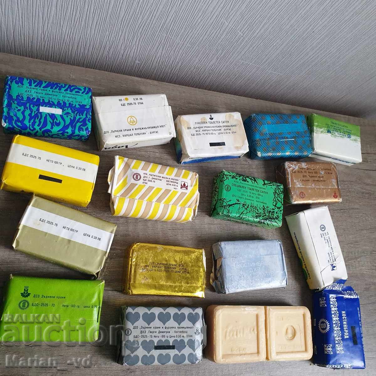 Săpunuri vechi bulgărești soc. - 17 bucăți - 5