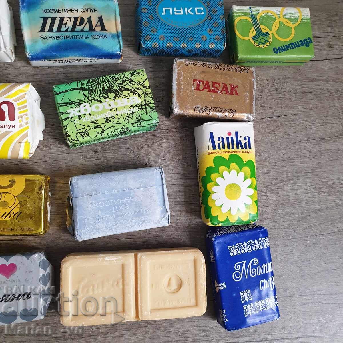 Săpunuri vechi bulgărești soc. - 17 bucăți - 6