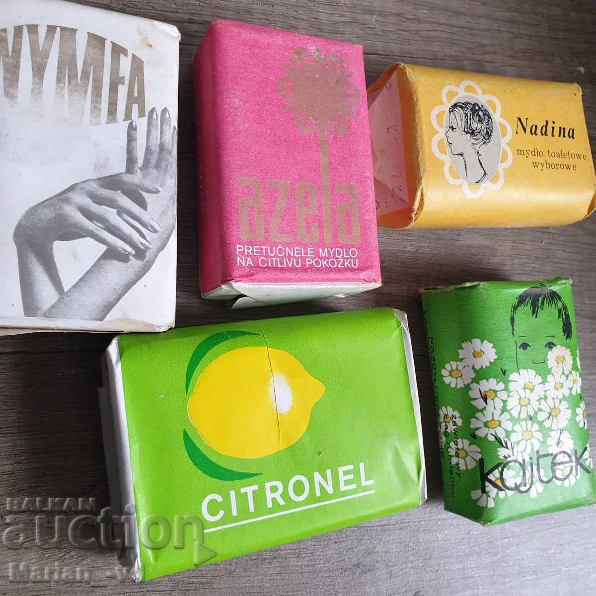 Licitație Lot de săpunuri vechi - 5 bucăți