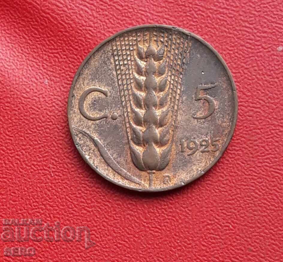 Italy-5 cents 1925