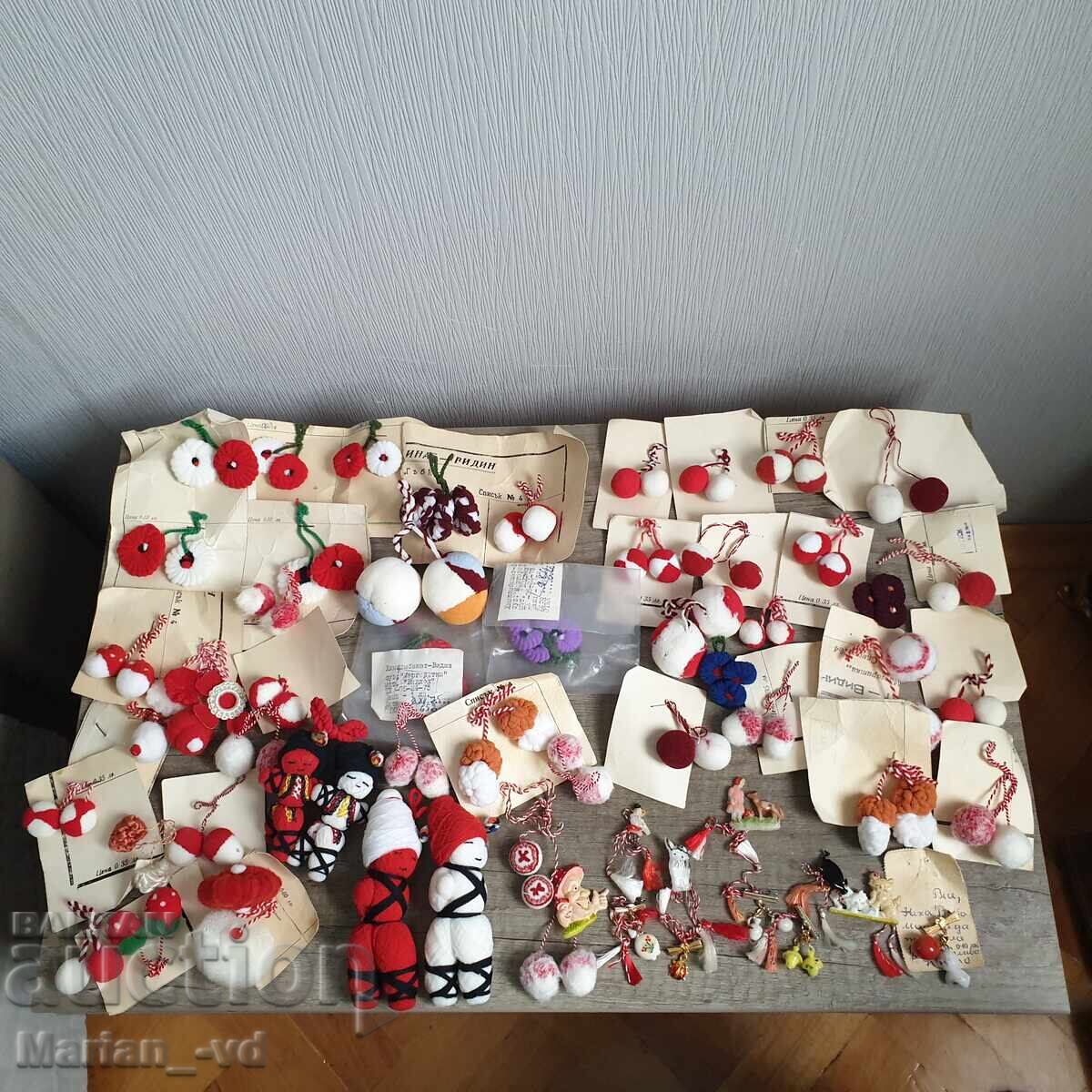 Mărțișoare vechi, socialiste - 57 bucăți