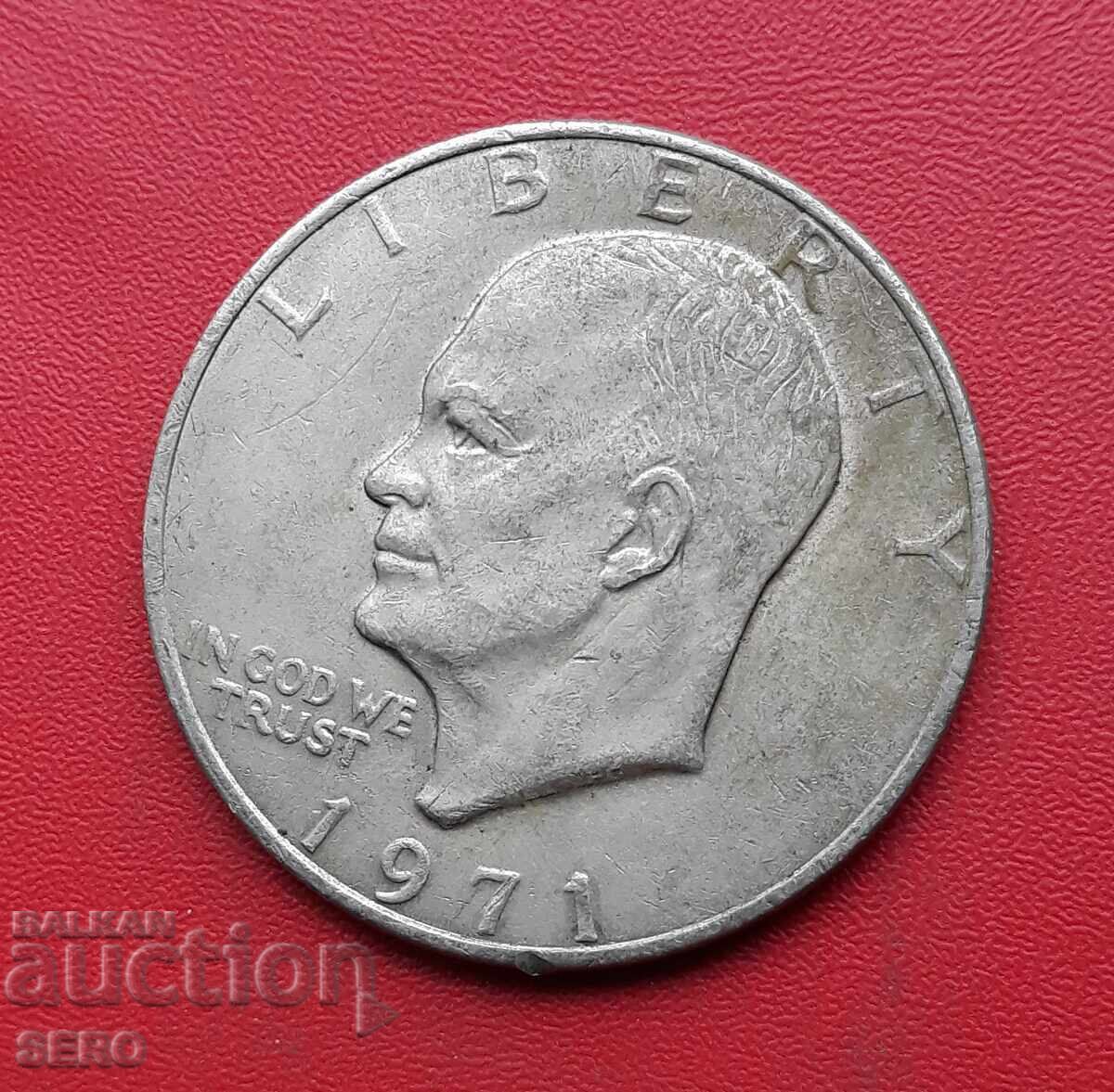 SUA - 1 USD 1971 cu preț 4.01 BGN | € 2.05