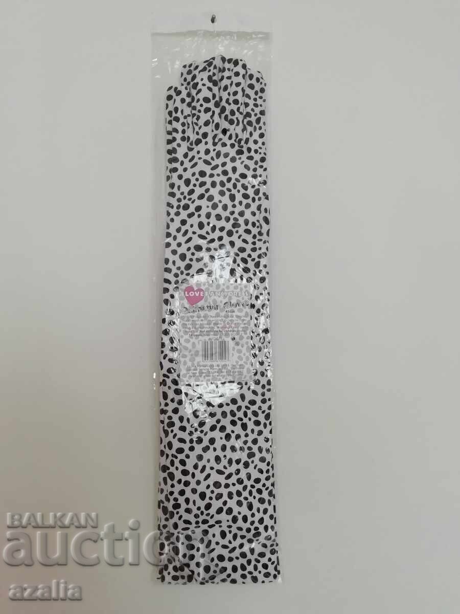 Women's long gloves Dalmatians