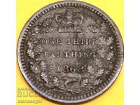Great Britain 1/3 Farthing 1868 Victoria - Rare