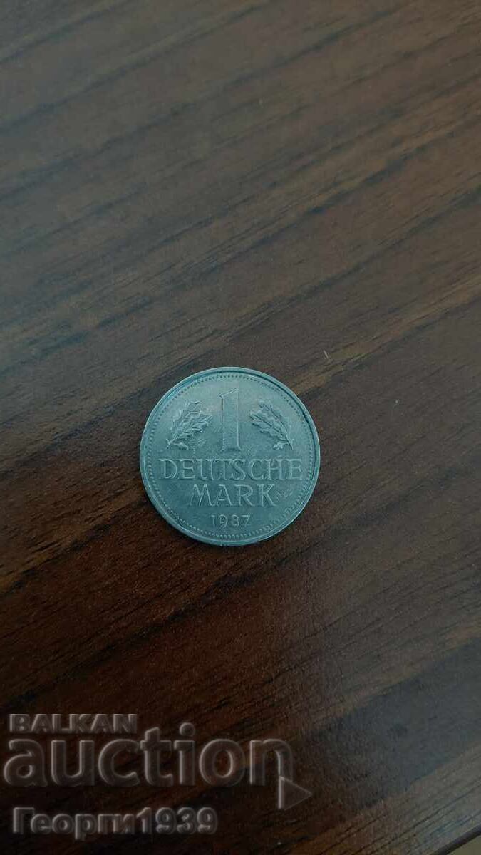1 MARCĂ GERMANĂ 1987 1 MARCĂ GERMANĂ 1987