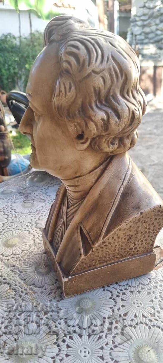 Livrarea Bust vechi din porțelan. Goethe