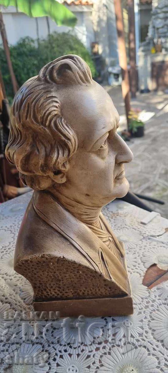 Bust vechi din porțelan. Goethe - 7