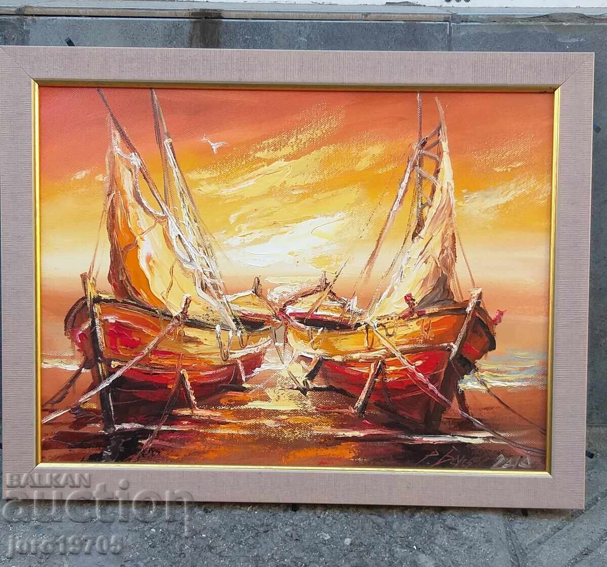 Ελαιογραφία / Βούλγαρος καλλιτέχνης / καμβάς με τιμή 60.00 BGN | € 30.68