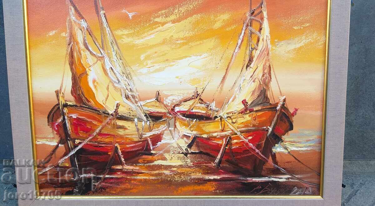 Δημοπρασία Ελαιογραφία / Βούλγαρος καλλιτέχνης / καμβάς