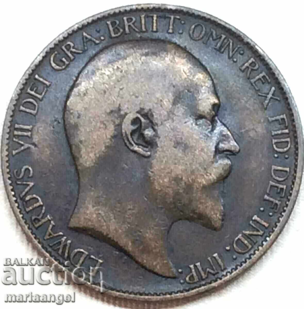 Μεγάλη Βρετανία 1/2 δεκάρα 1910 Edward VII - αρκετά σπάνιο με τιμή € 9.00 | 17.60 BGN