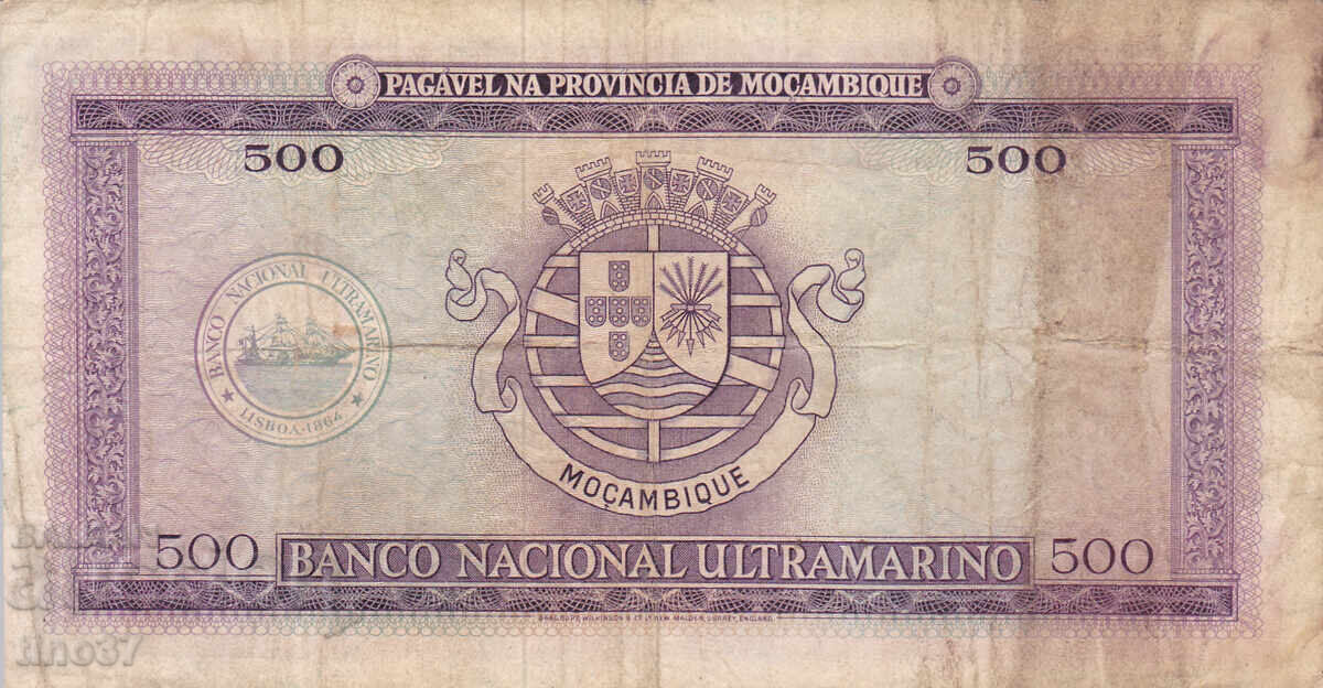 Auction  tino37 - MOZAMBIQUE - /PORTUGUESE/ - 500 ESCUDOS - 1967