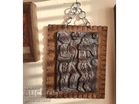 Ретро български сувенир за стена Музиканти