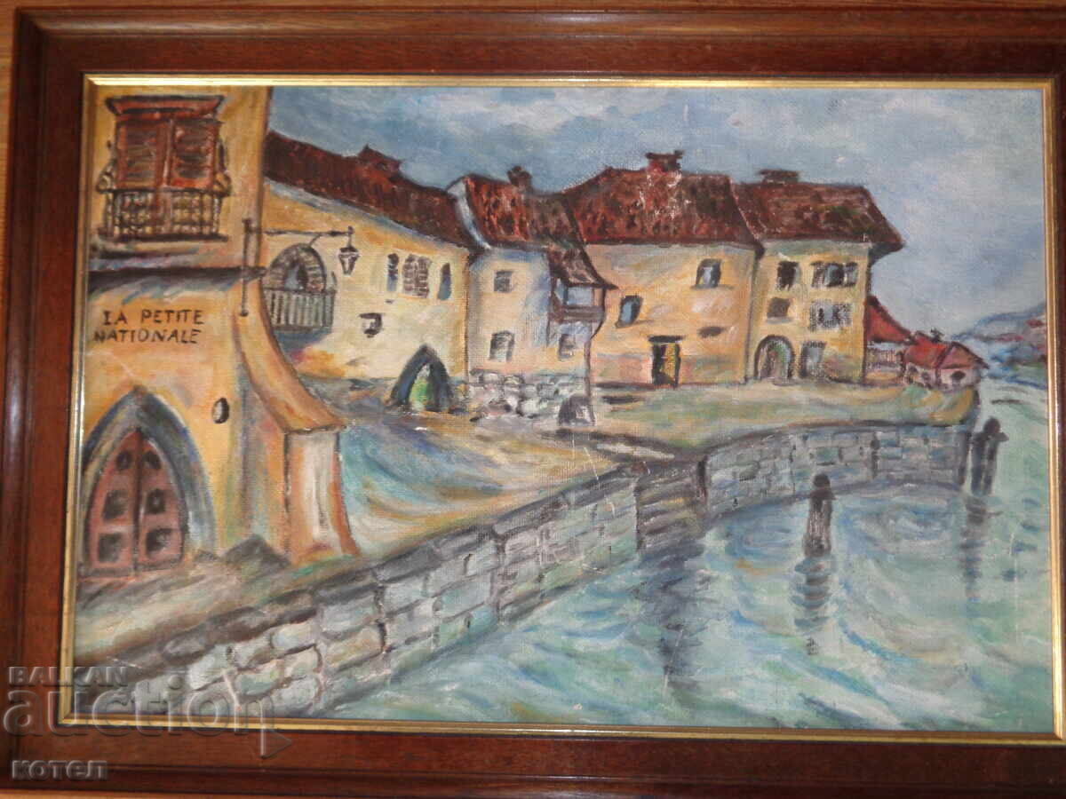 Продавам маслена картина, озаглавена "LA PETITE NATIONALE - 5