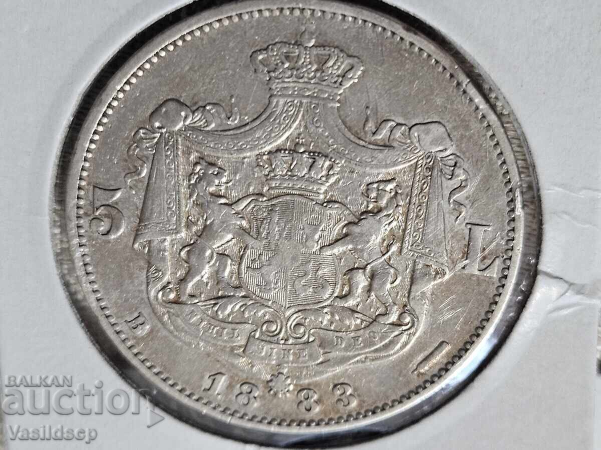 5 леи 1883 unc 5 леи 1883 unc