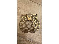 Suport vintage din bronz pentru servire caldă