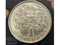 Монета Португалия 1 ескудо, 1962