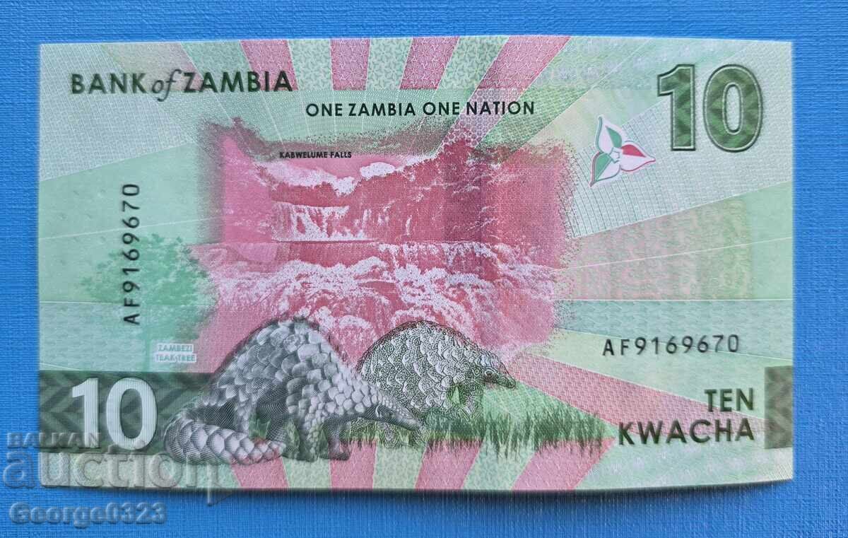 Zambia 2024 10 Kwacha UNC Nouă cu preț € 2.50 | 4.89 BGN
