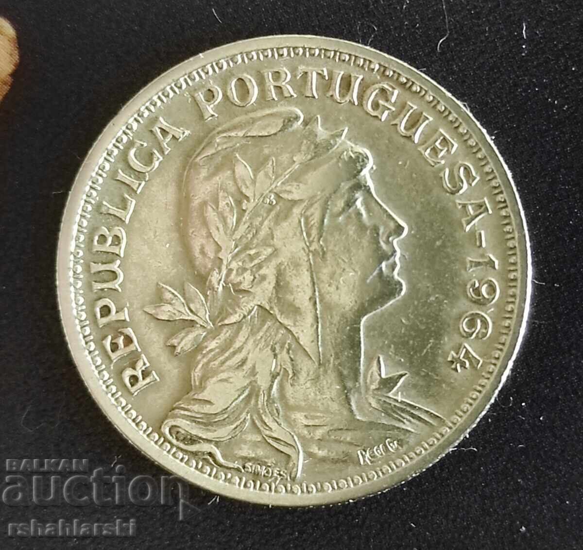 Portugal Coin 50 centavos, 1964 with price 2.50 BGN | € 1.28