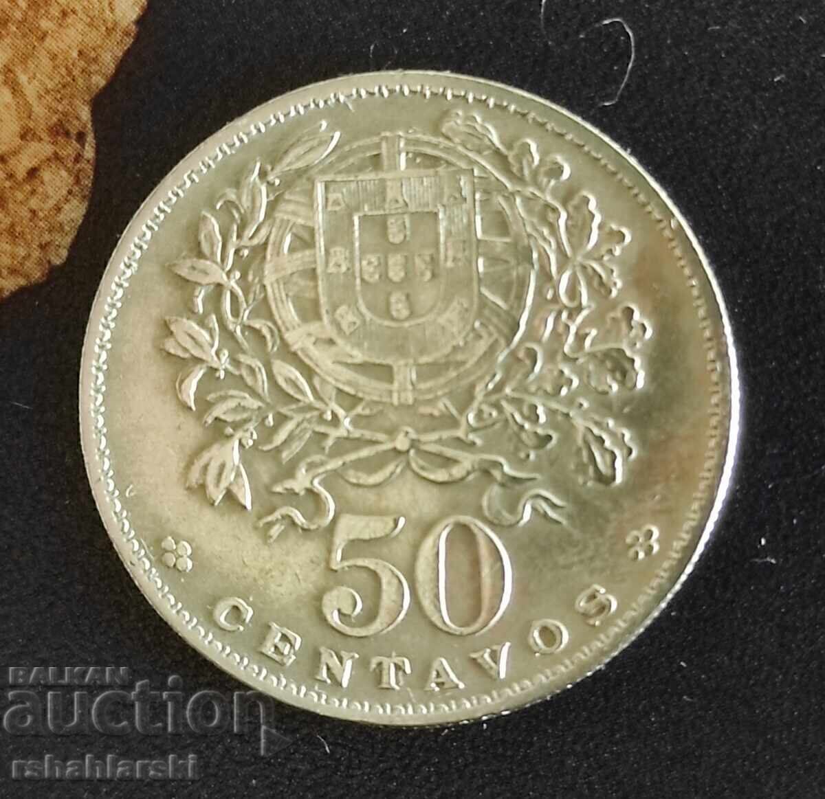 Portugal Coin 50 centavos, 1964