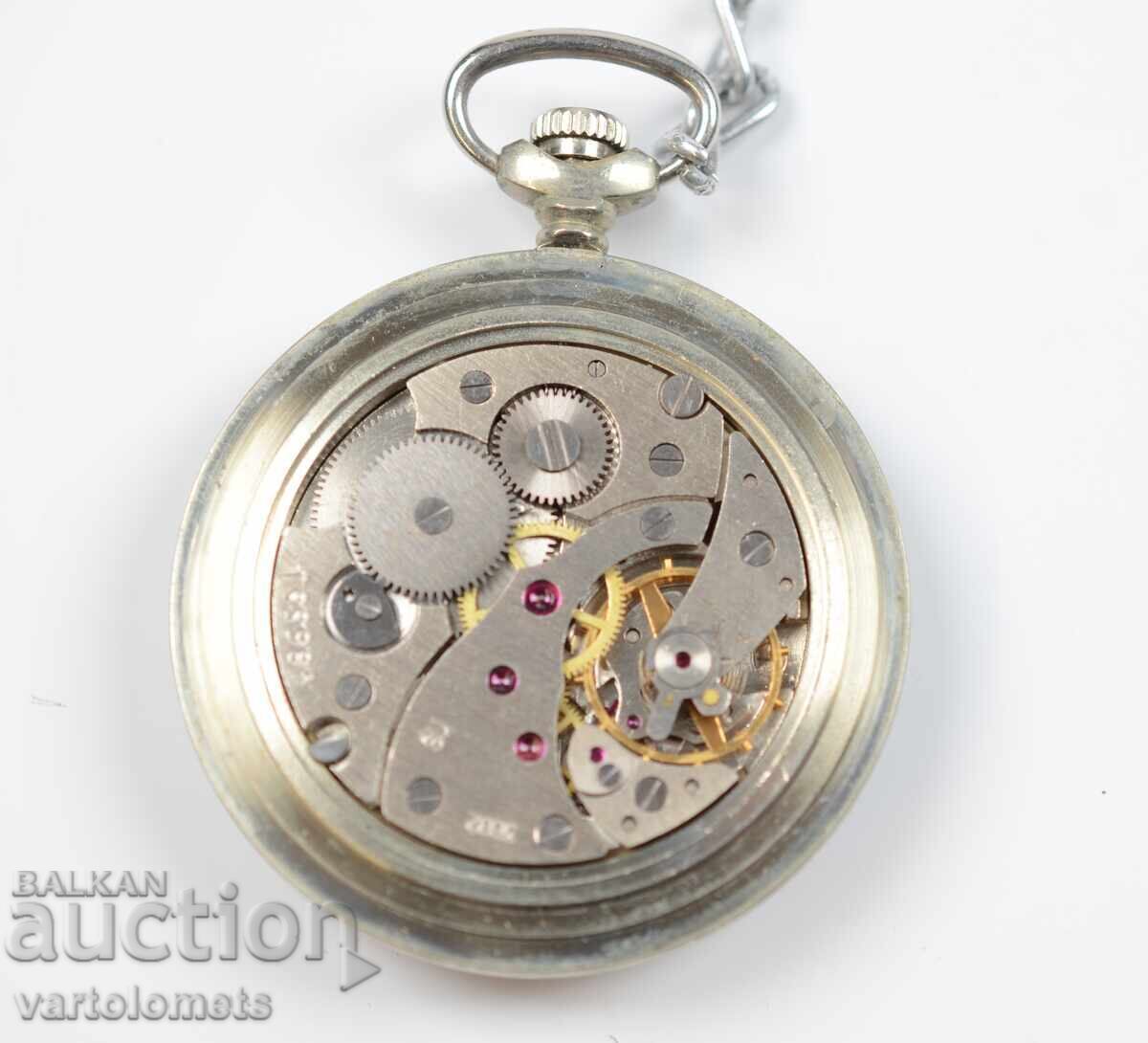 Джобен часовник МОЛНИЯ MOLNIJA 18к. кораб - не работи - 5 Джобен часовник МОЛНИЯ MOLNIJA 18к. кораб - не работи - 5