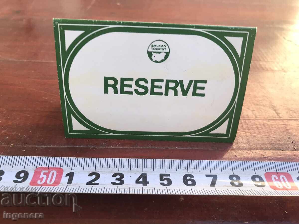 BALKANTOURIST TABLE (or SIGN) - CARDBOARD BALKANTOURIST TABLE (or SIGN) - CARDBOARD