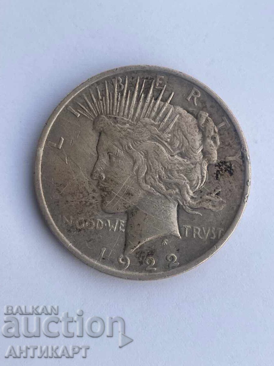 USA Rare Silver Coin 1 Dollar 1922 Silver Original USA Rare Silver Coin 1 Dollar 1922 Silver Original