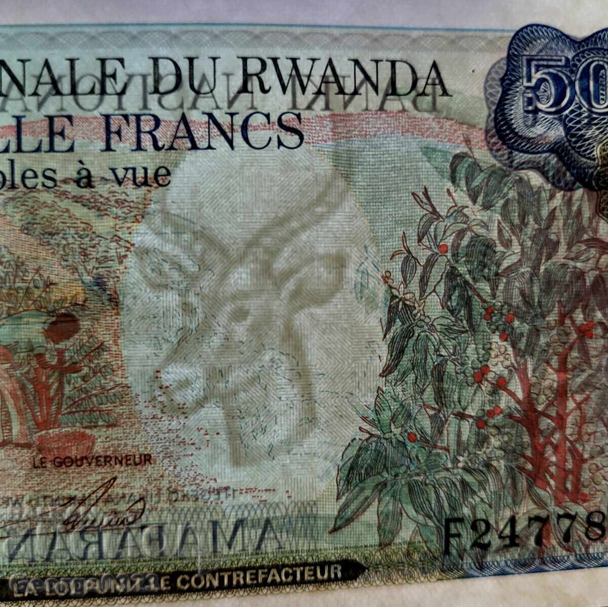 Δημοπρασία Ρουάντα 1988 5000 Φράγκα UNC Νέα