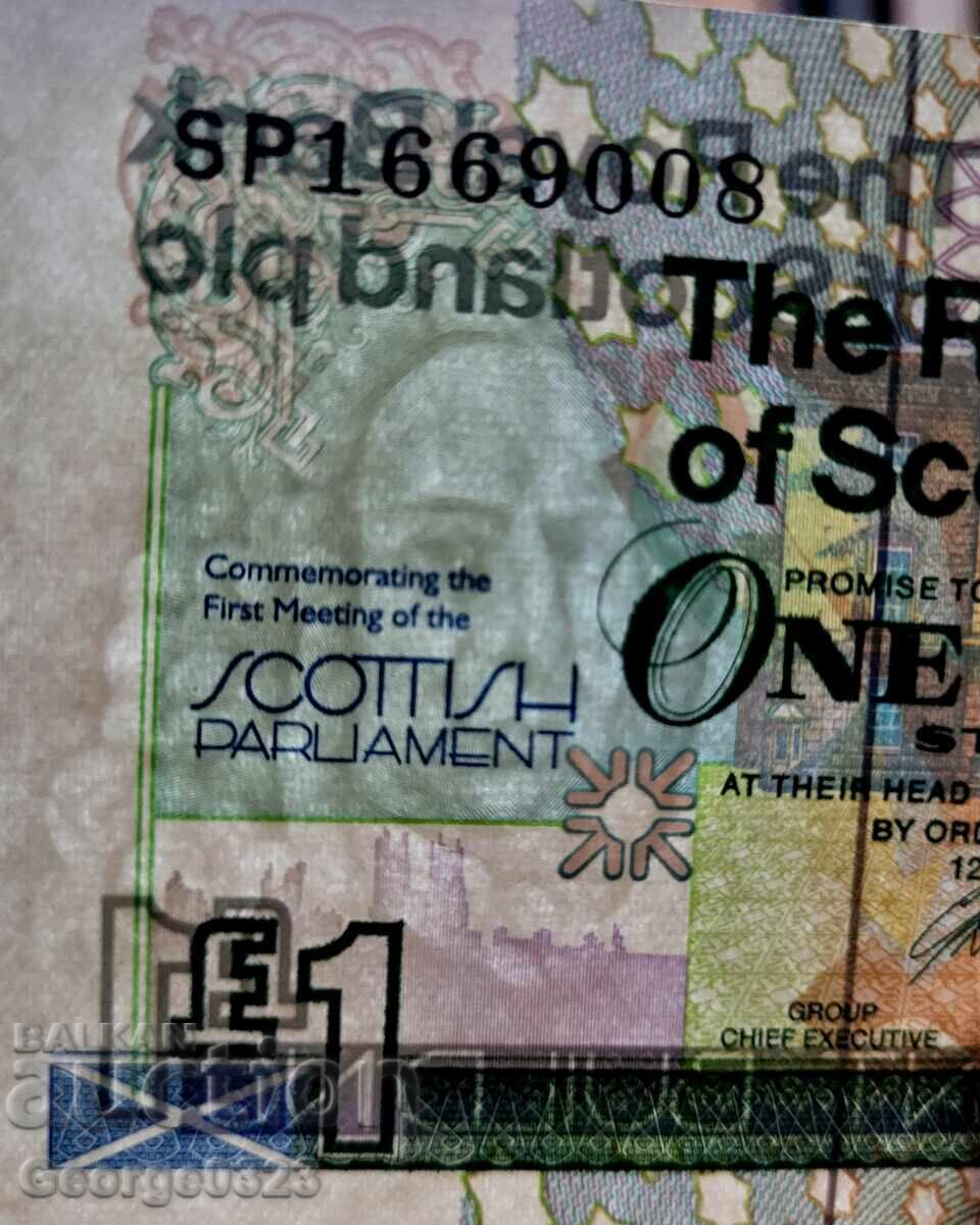 Auction  Scotland 1999 Jubilee 1 Pound UNC New