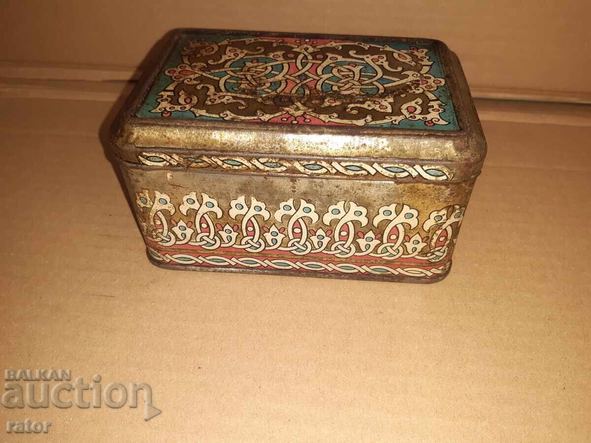 Πολύ παλιό μεταλλικό κουτί τσαγιού - 5