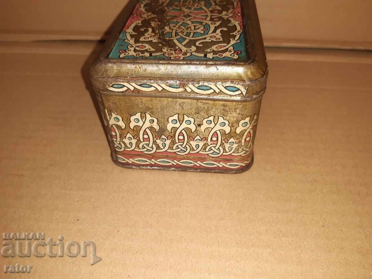 Πολύ παλιό μεταλλικό κουτί τσαγιού - 6