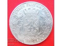 5 Franci 1874 Belgia Argint