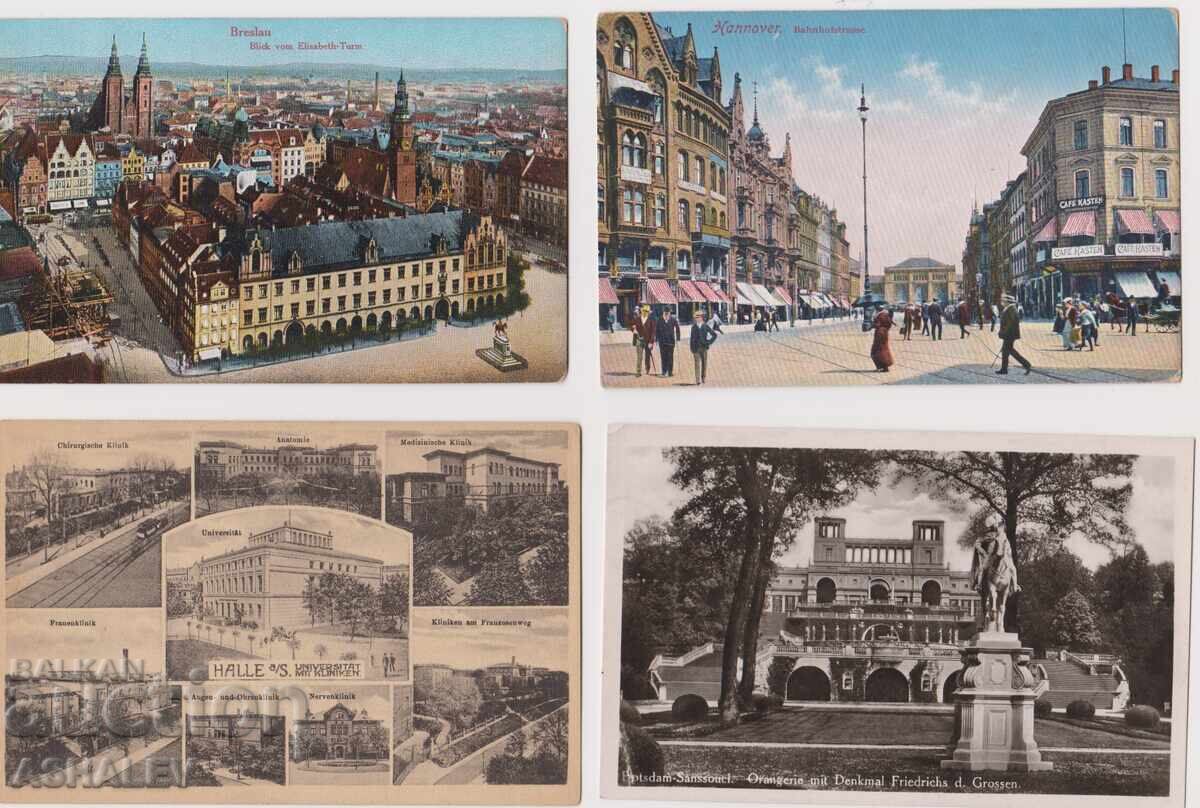 Germania - 1910-20 4 bucăți nefolosite Germania - 1910-20 4 bucăți nefolosite