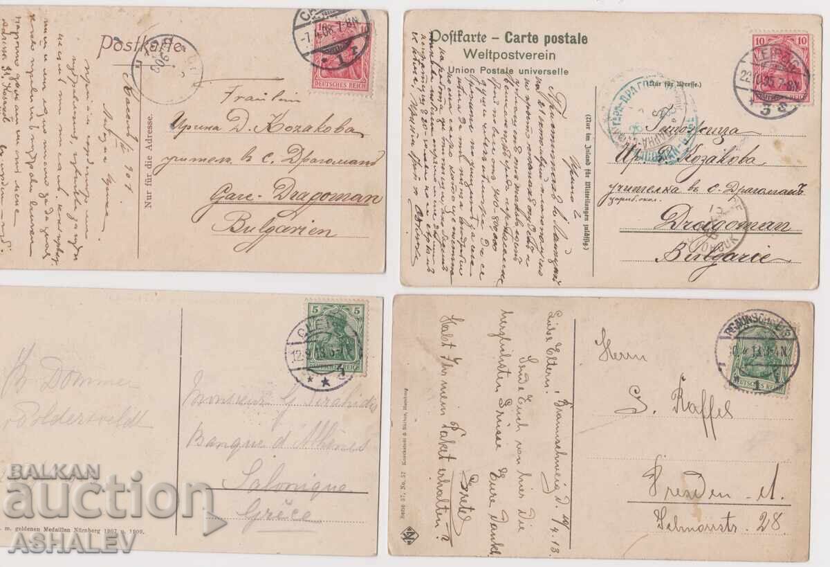 Germania - 1900-10 4 bucăți circulate cu preț € 10.00 | 19.56 BGN