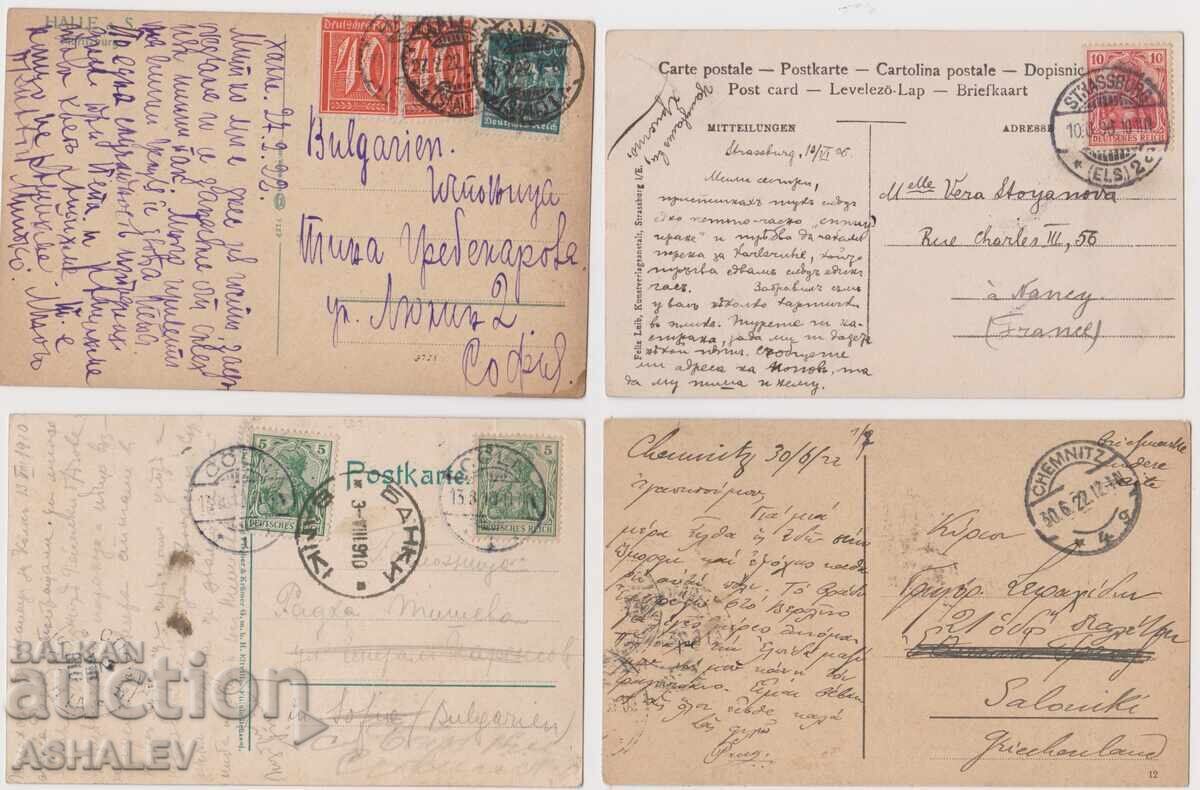 Germany - 1900-10, 4 pieces, used with price 20.00 BGN | € 10.23 Germany - 1900-10, 4 pieces, used with price 20.00 BGN | € 10.23