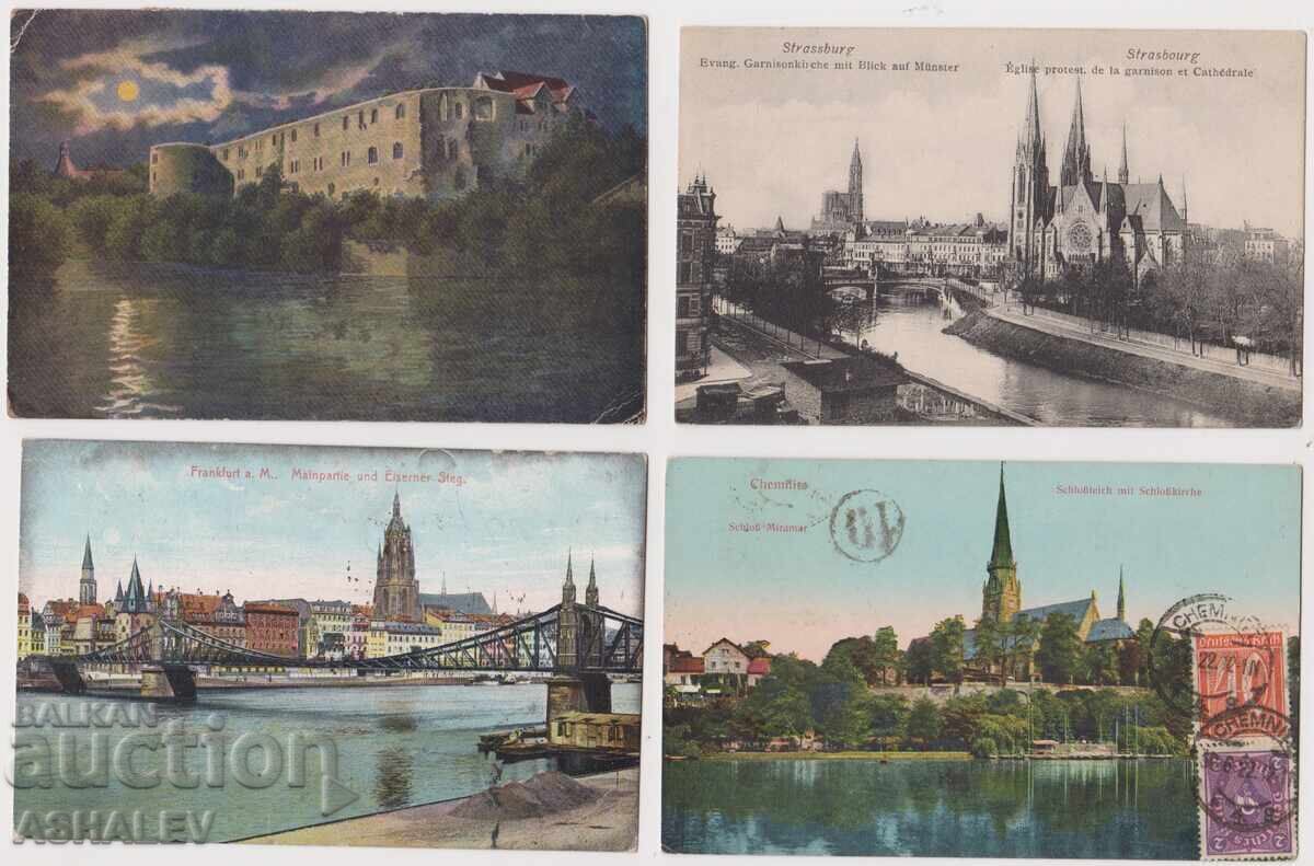 Germany - 1900-10, 4 pieces, used Germany - 1900-10, 4 pieces, used