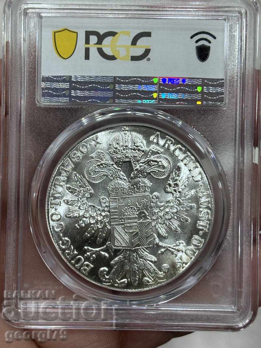 Δημοπρασία 1 Τάληρο Μαρία Θηρεσία 1780 PCGS MS 64 ρεστάικ Δημοπρασία 1 Τάληρο Μαρία Θηρεσία 1780 PCGS MS 64 ρεστάικ