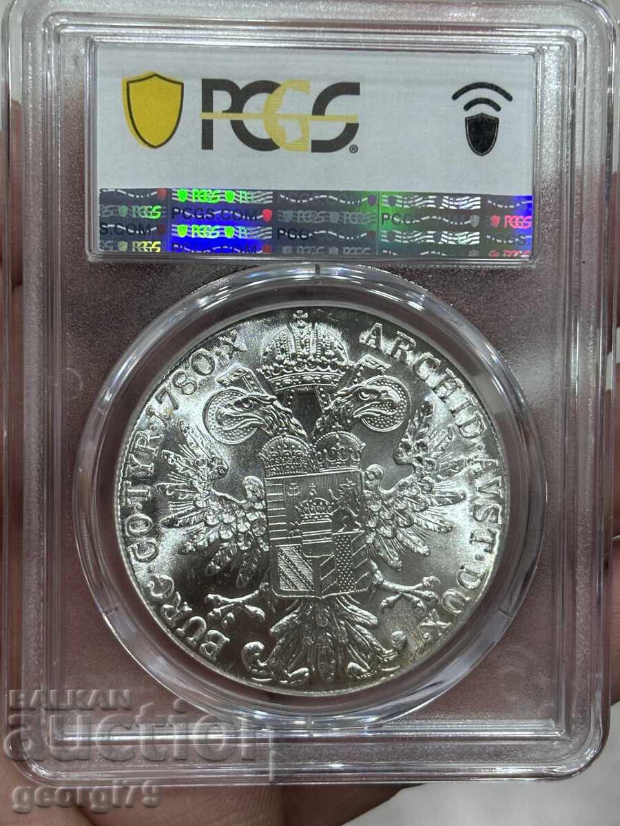Παράδοση 1 Τάληρο Μαρία Θηρεσία 1780 PCGS MS 64 ρεστάικ Παράδοση 1 Τάληρο Μαρία Θηρεσία 1780 PCGS MS 64 ρεστάικ