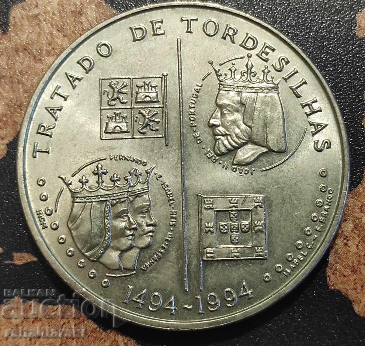 Coin Portugal (Jubilee) 200 Escudos, 1994 with price 5.50 BGN | € 2.81 Coin Portugal (Jubilee) 200 Escudos, 1994 with price 5.50 BGN | € 2.81