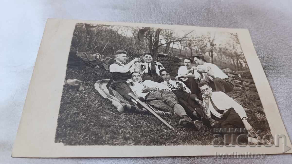 Photo of Bozhkovtsi, Friendly company having drinks near the village