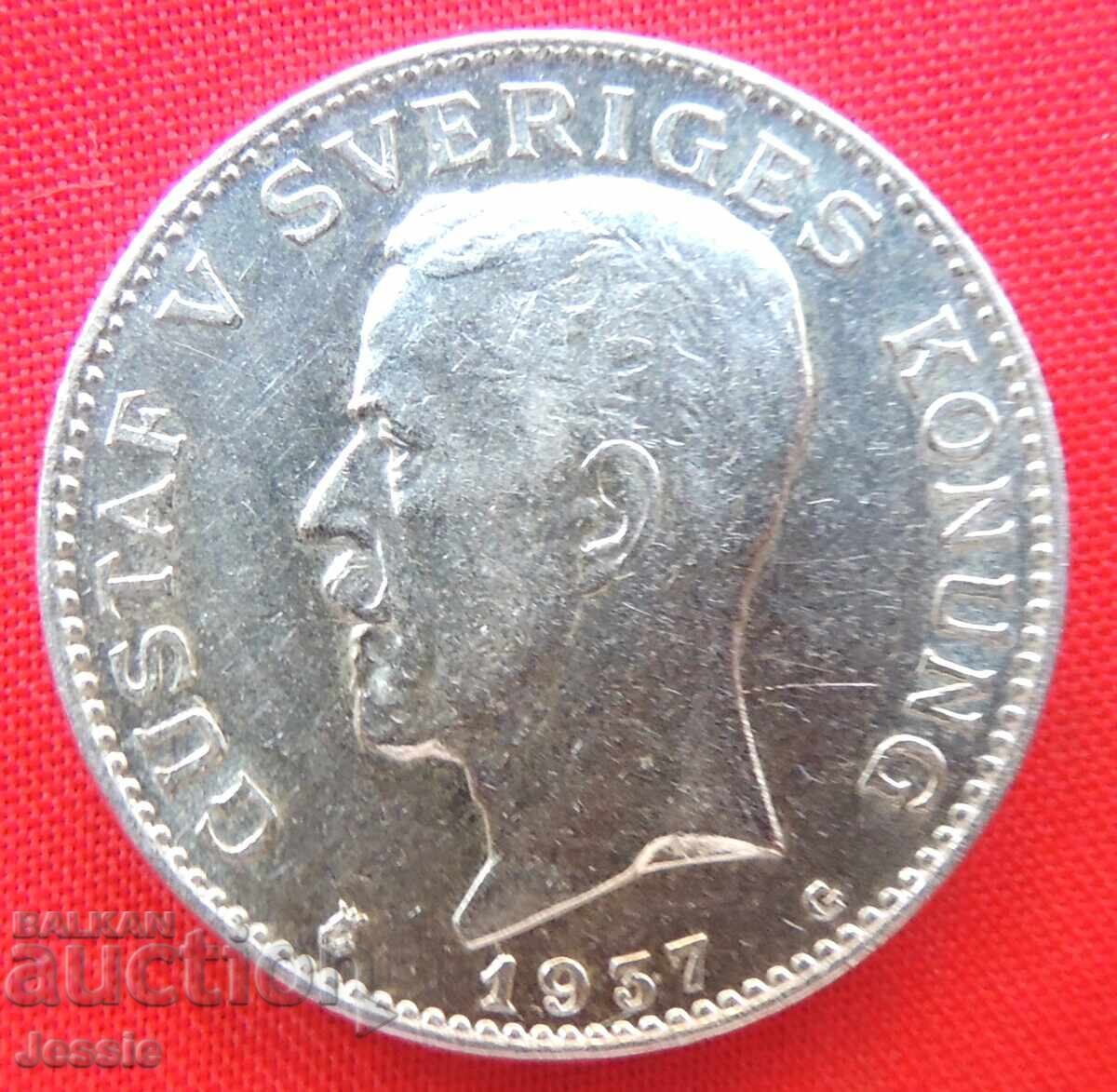 1 Krone Sweden 1937 G Silver EF+ QUALITY with price 23.95 BGN | € 12.25