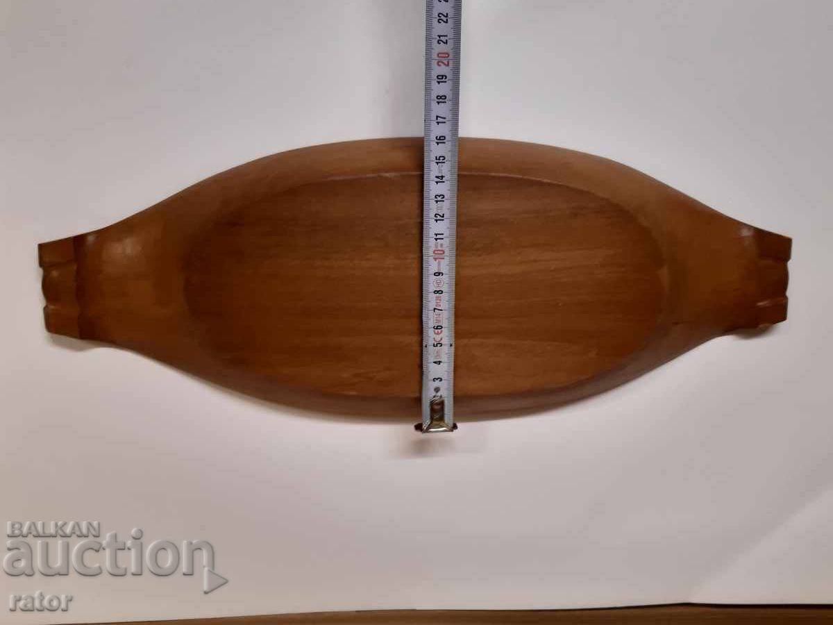 Livrarea Frumos vas sculptat din lemn pentru nuci, fructe și altele