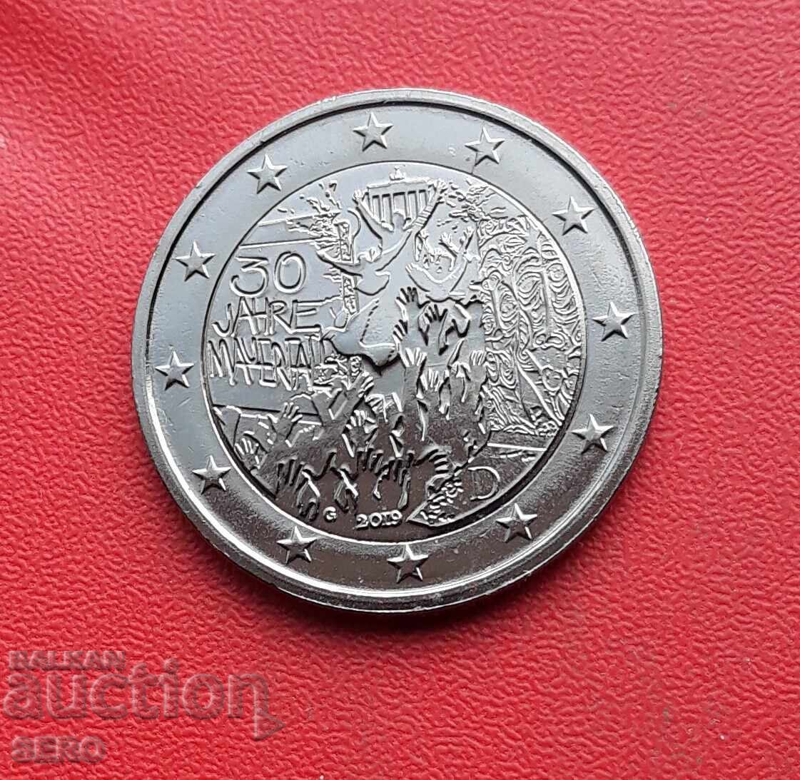 Germany - 2 Euro 2019 - 30th Anniversary of the Fall of the Berlin Wall with price 7.01 BGN | € 3.58 Germany - 2 Euro 2019 - 30th Anniversary of the Fall of the Berlin Wall with price 7.01 BGN | € 3.58