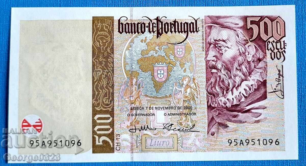 Portugal 2000 500 Escudos UNC New