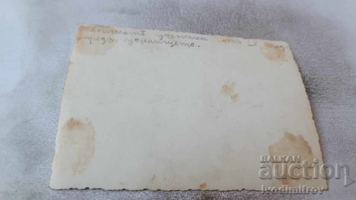 Photo of 4th Grade Students with their Teacher in front of the School with price 2.35 BGN | € 1.20