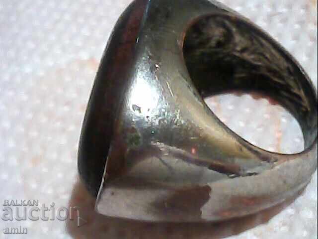 Auction  Massive Silver-Plated Ring