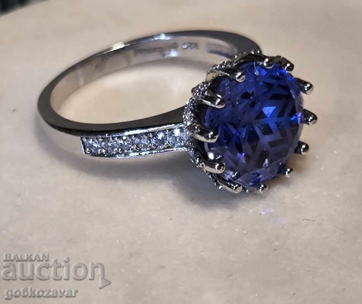 Women's Silver Ring Skydiamond, Topaz Diamonds Gilding with price 200.00 BGN | € 102.26 Women's Silver Ring Skydiamond, Topaz Diamonds Gilding with price 200.00 BGN | € 102.26