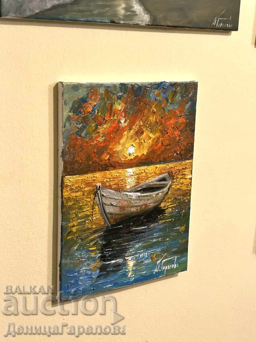 Denitsa Garelova Oil Painting 30/40 "Bright Memories" with price 120.00 BGN | € 61.36 Denitsa Garelova Oil Painting 30/40 "Bright Memories" with price 120.00 BGN | € 61.36