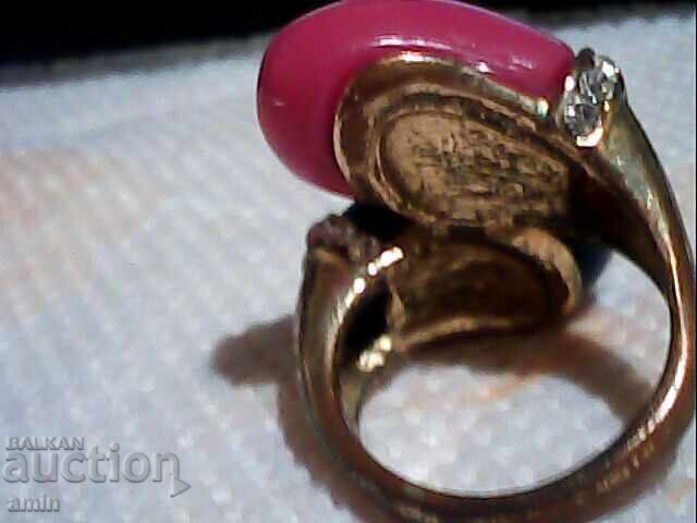 Παράδοση μαζικό επιχρυσωμένο δαχτυλίδι